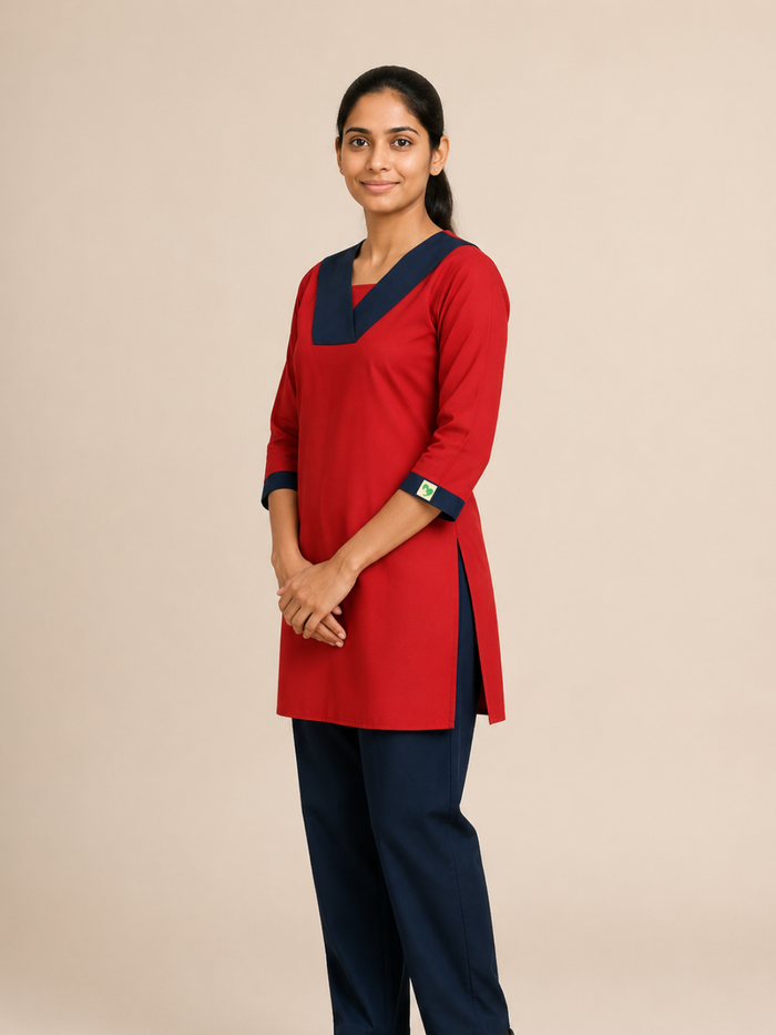 HOUSEKEEPING RED DRESS FOR WOMEN