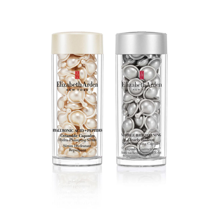 Hyaluronic Acid + Peptides Ceramide Capsules 60-Piece and Visible Brightening Capsules 60-Piece Bundle