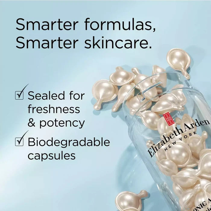 Smarter formulas, smarter skincare. Sealed for freshness and potency. Biodegradable capsules