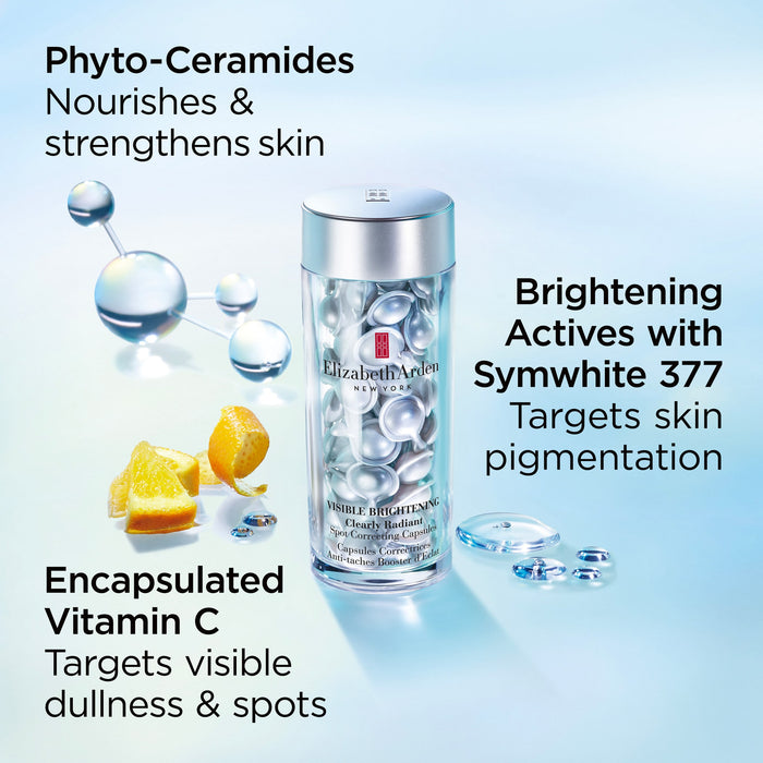 Hyaluronic Acid + Peptides Ceramide and Visible Brightening Capsules Serum Set - 120 Piece