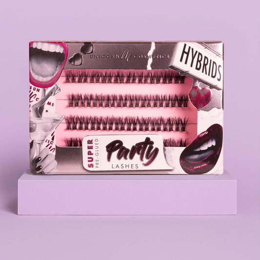 *NEW* Hybrids Super Pre-Glued Party Lashes - Unicorn Cosmetics