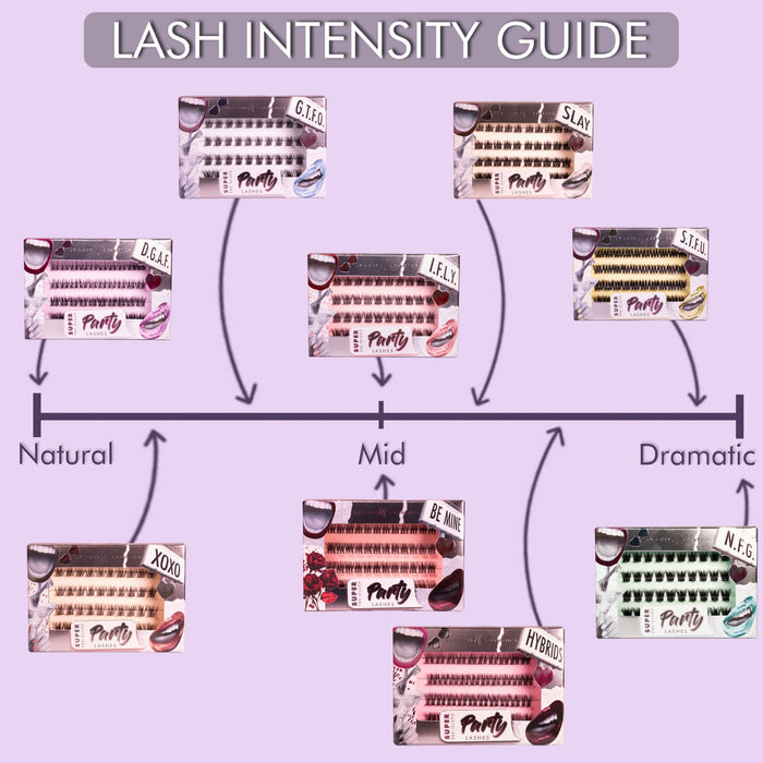 Hybrids Super Pre-Glued Lashes - Unicorn Cosmetics