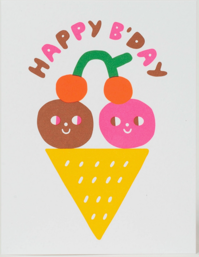 ice cream wishes greeting card