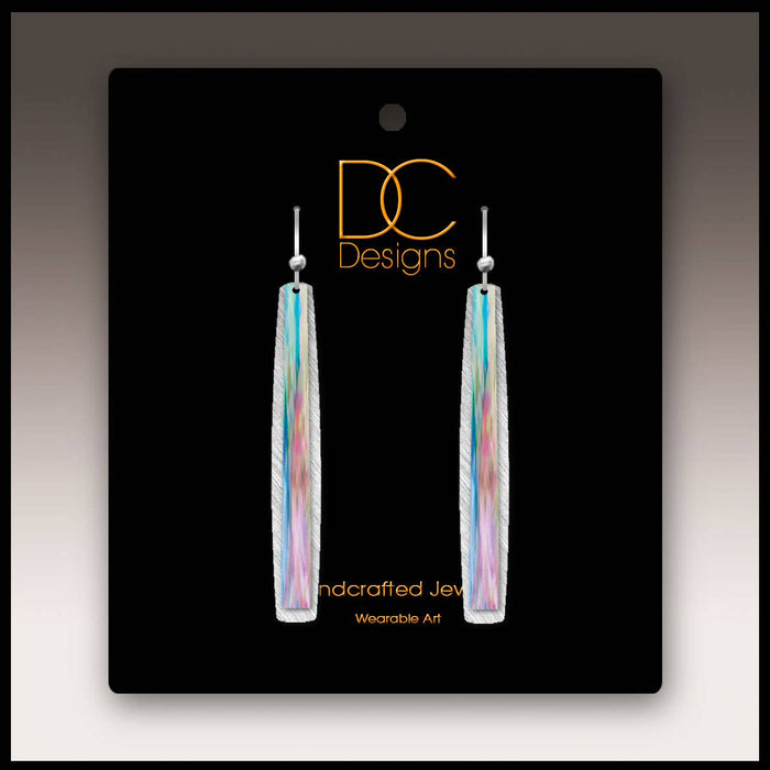 Illustrated Light & DC Designs - Carnation Abstract Icicle Multilayer Handmade Earrings
