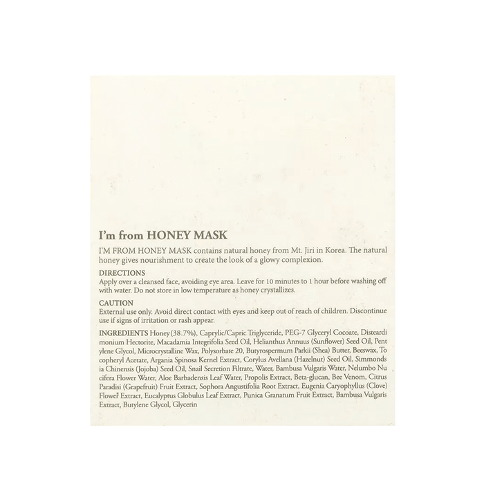 I'm From Honey Mask 120g - Beauty Tribe