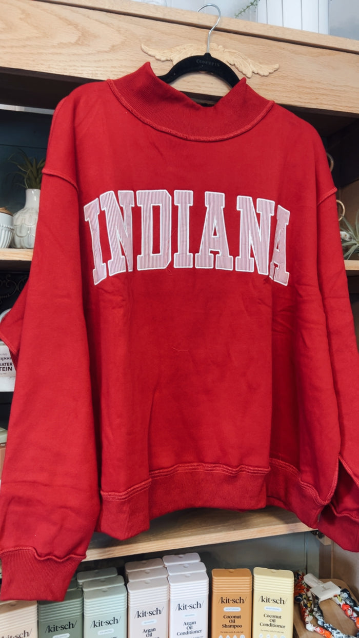 Indiana Applique Mockneck