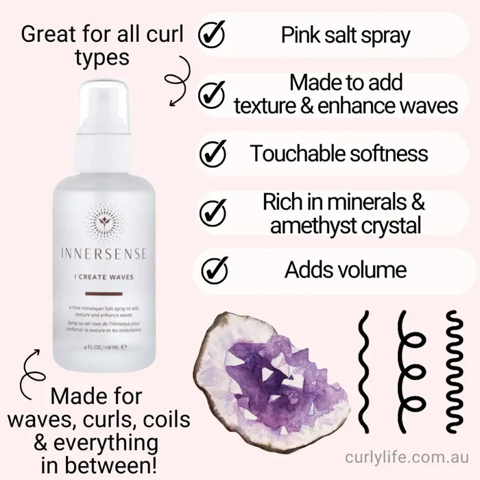 Innersense Organic Beauty I Create Waves Salt Spray