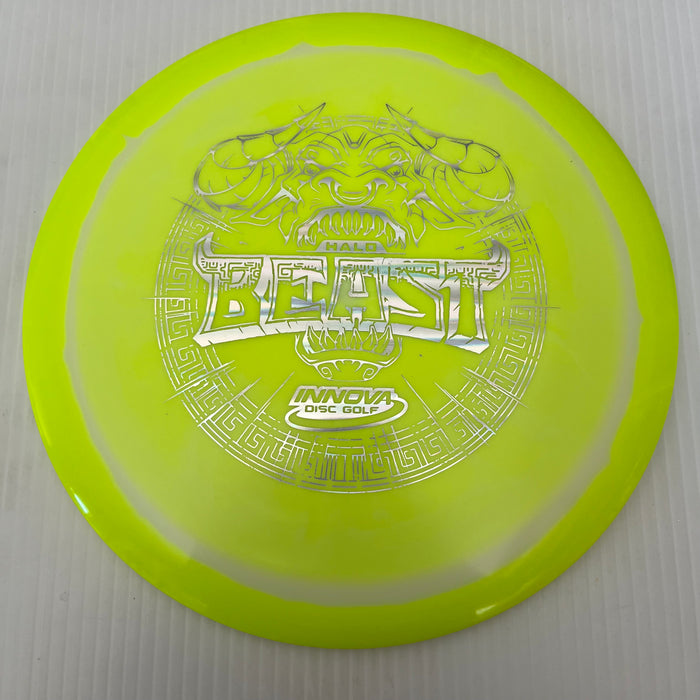 Chartreuse Halo/Linear Silver Holo Stamp / 173-5 grams