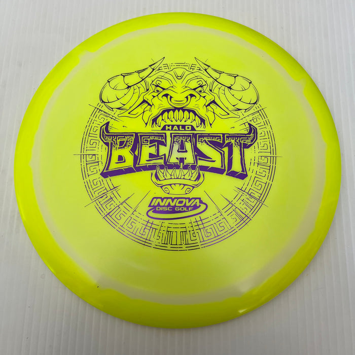 Chartreuse Halo/Purple Stamp / 173-5 grams