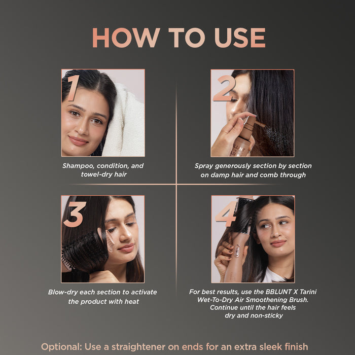 Instant Smooth Anti-Frizz Hair Spray - Tarini Peshawaria(Pack of 2)