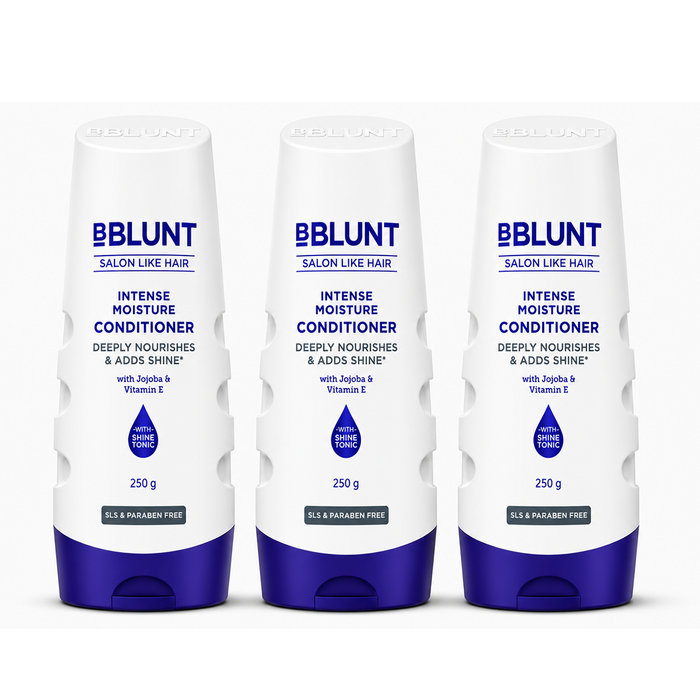 Intense Moisture Conditioner with Vitamin E & Jojoba for Dry & Frizzy Hair - 250 g(Pack of 3)