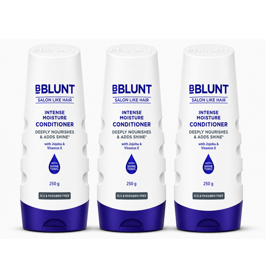 Intense Moisture Conditioner with Vitamin E & Jojoba for Dry & Frizzy Hair - 250 g(Pack of 3)