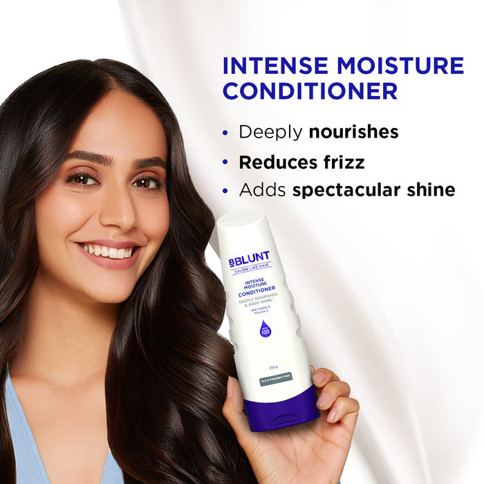 Intense Moisture Conditioner with Vitamin E & Jojoba for Dry & Frizzy Hair - 250 g(Pack of 3)