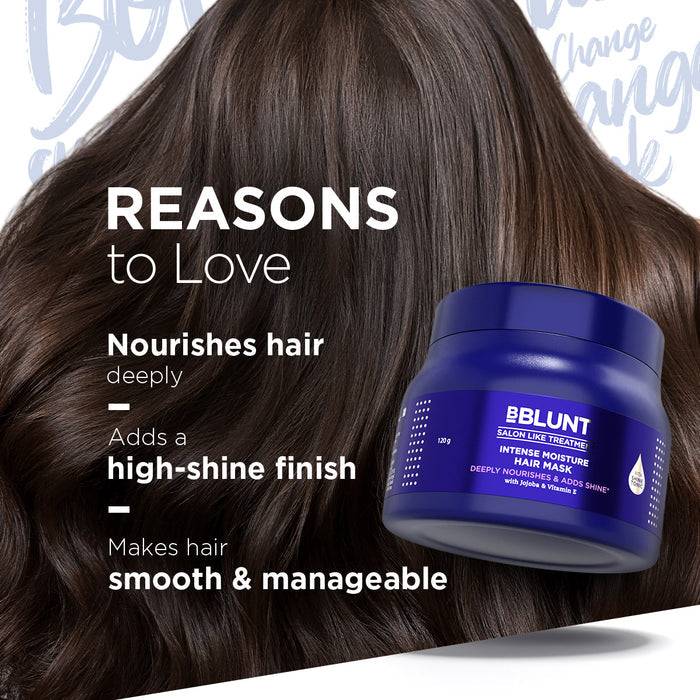 Intense Moisture Hair Mask with Jojoba Oil & Vitamin E for Nourished & Shiny Hair- 120 g(Pack of 2)