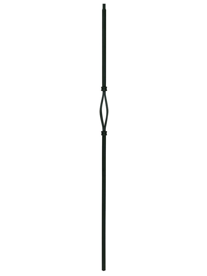 Iron Baluster 9083 - 1/2" Square - Single Basket Slimline