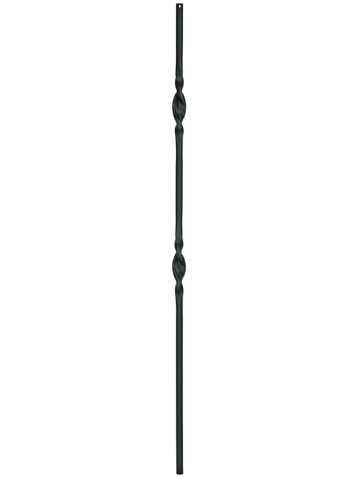 Iron Baluster 9507 - 5/8" Round - Double Ribbon