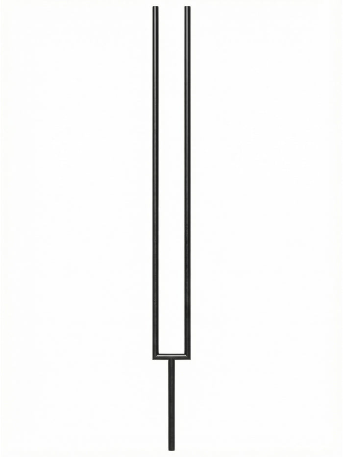 Iron Baluster 9596 - 5/8" Round - Split Rectangle