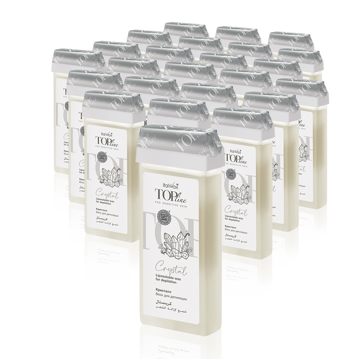 Italwax - Crystal Top Line Wax Cartridge, 24 x 100ml