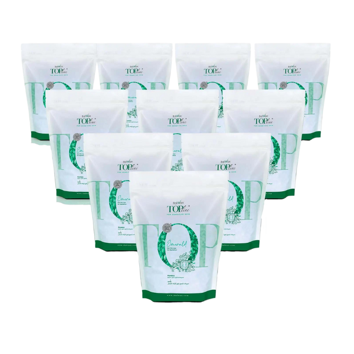 Italwax - Top Line Hard Wax - Emerald, 10 x 750g