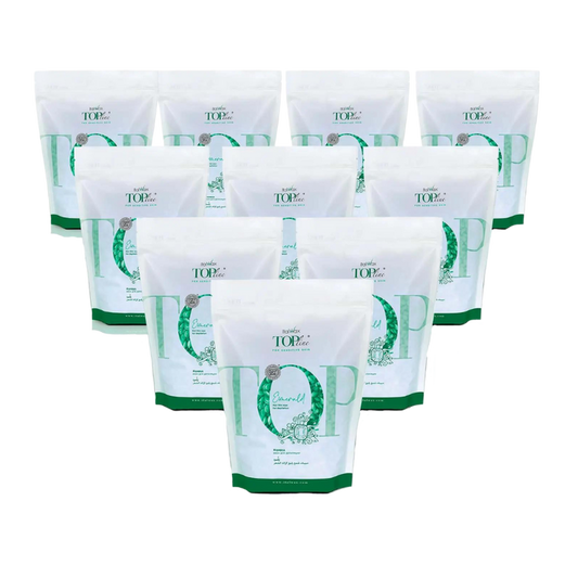 Italwax - Top Line Hard Wax - Emerald, 10 x 750g