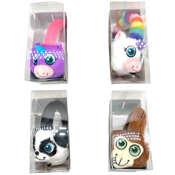 ITEM NUMBER 023699 PLUSH HEADPHONES 4 PIECES PER DISPLAY