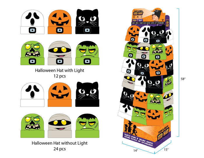 ITEM NUMBER 088463 HALLOWEEN HAT FLOOR DISPLAY 36 PIECES PER DISPLAY