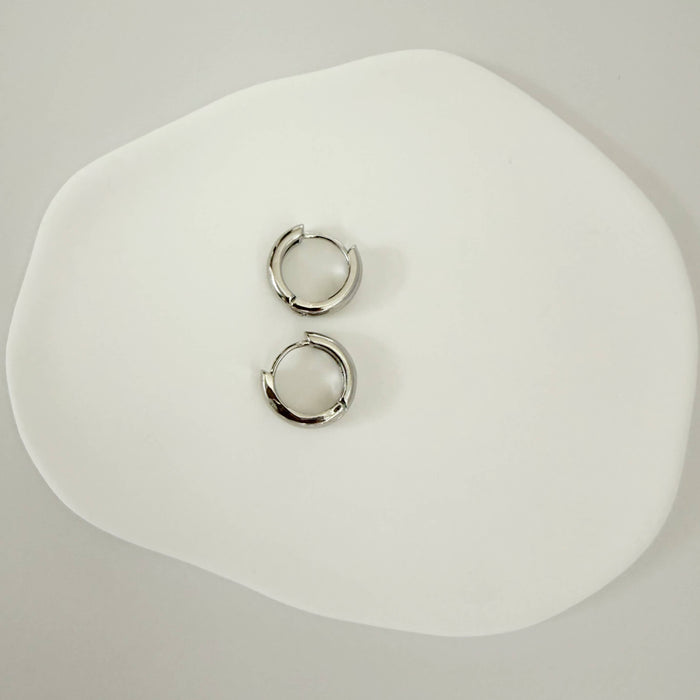 Jake Chunky Huggie Hoops Earrings Gold Filled