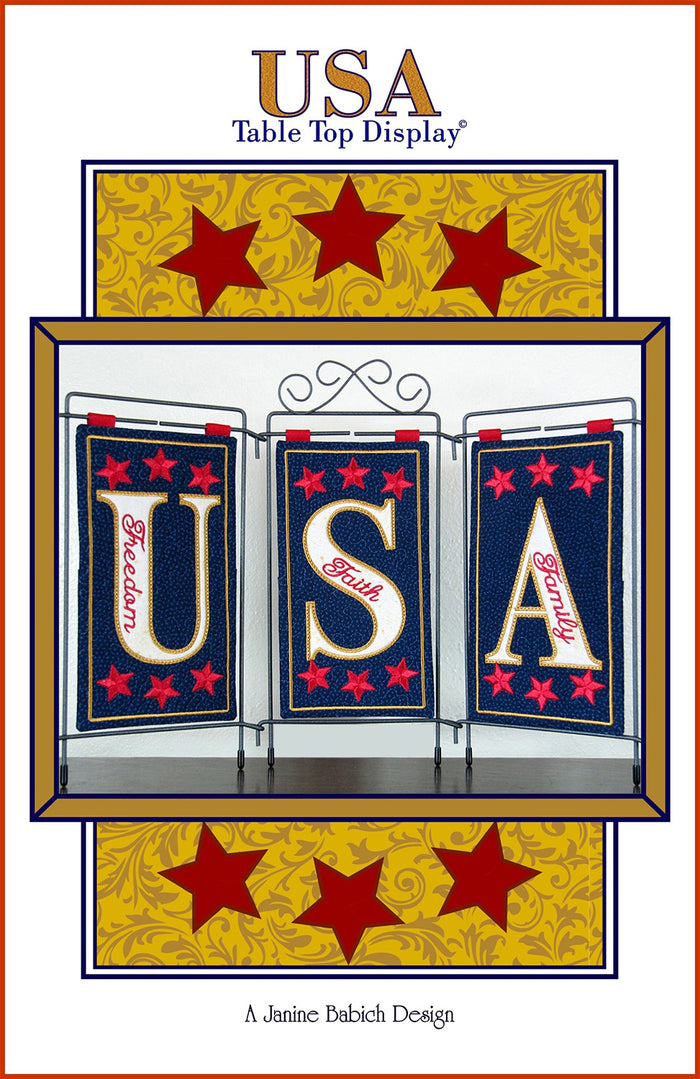 Janine Babich USA Table Top Display Embroidery Design  JBDUSA