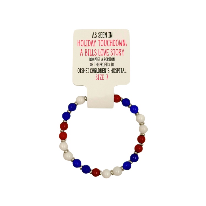 Jewels For Hope Holiday Touchdown: A Bills Love Story Women's Bracelet