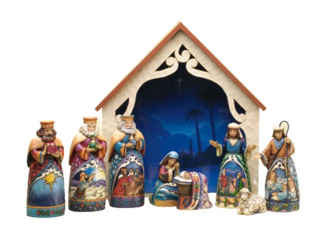 JS HWC Mini Nativity Set 9 pc