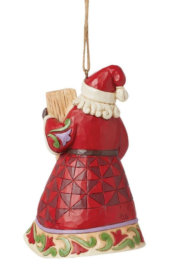 JS HWC Santa BELIEVE Porch Sign Ornament