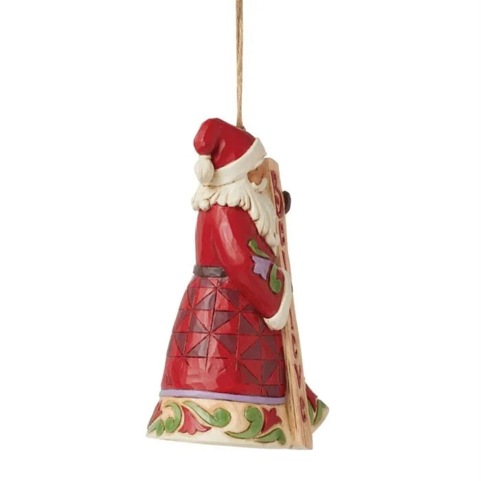 JS HWC Santa BELIEVE Porch Sign Ornament