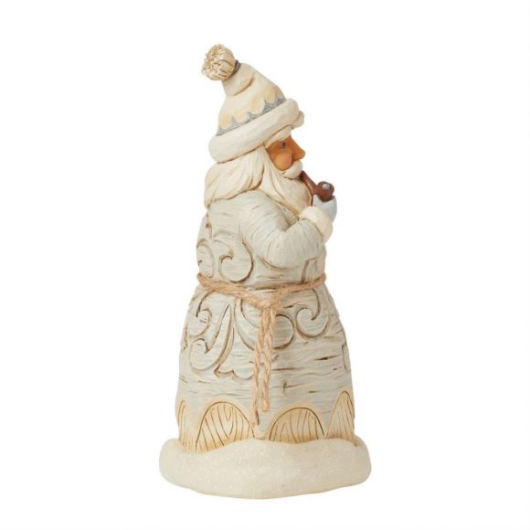 JS HWC Woodland Carved Santa Pipe