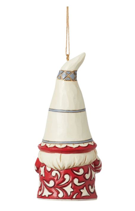 JS Nordic Noel Gnome with Heart Ornament