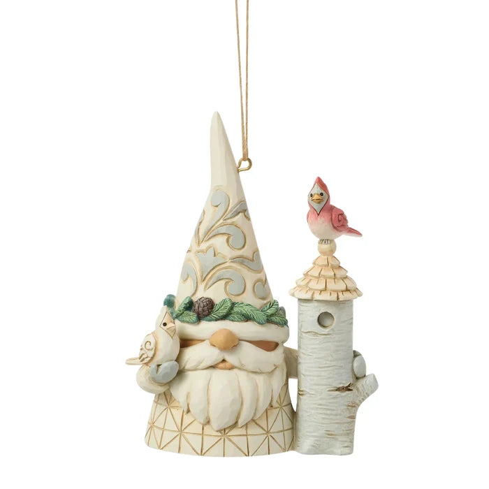 JS Woodland Gnome w/ Birdhouse Ornament