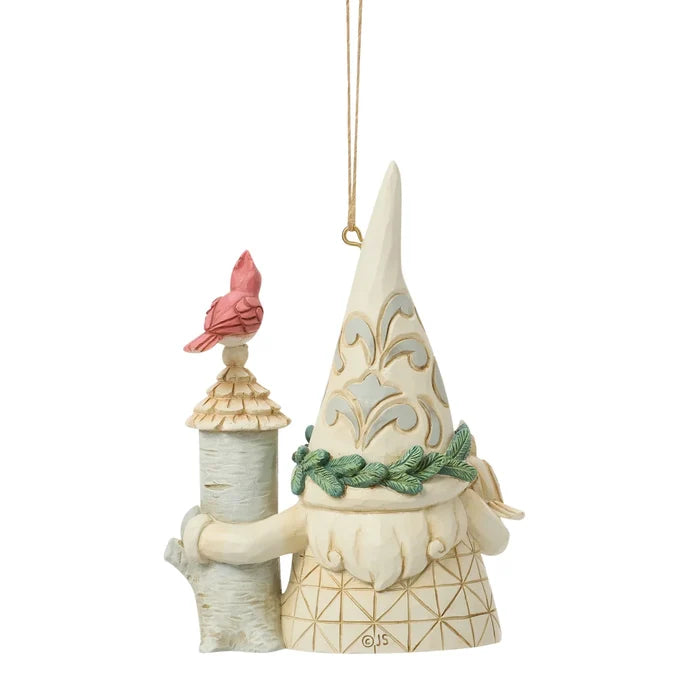 JS Woodland Gnome w/ Birdhouse Ornament
