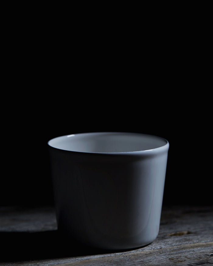 White Kaico Enamel Cup