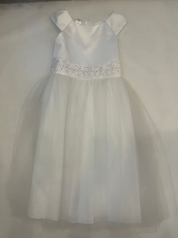 Kid Collection Cap Sleeve Jewel Waist