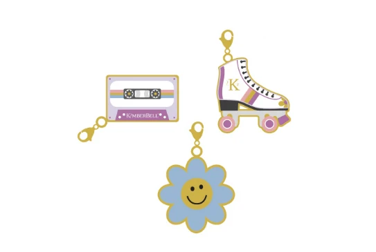 Kimberbell 80’S ZIPPER CHARMS, SET OF 3 KDKB1304