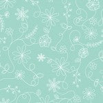 Aqua Swirl Floral MAS8261-Q