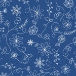 Blue Swirl Floral MAS8261-B