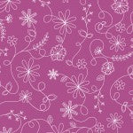 Violet Red Swirl Floral MAS8261-V