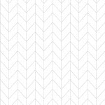 White on White Chevron MAS8258-WW
