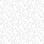 White on White Scroll MAS8243-WW
