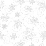 White on White Snowflakes MAS8240-WW