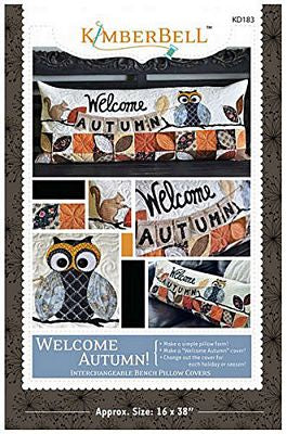 CD Welcome Autumn - Bench Pillow (Machine Embroidery) # KD526