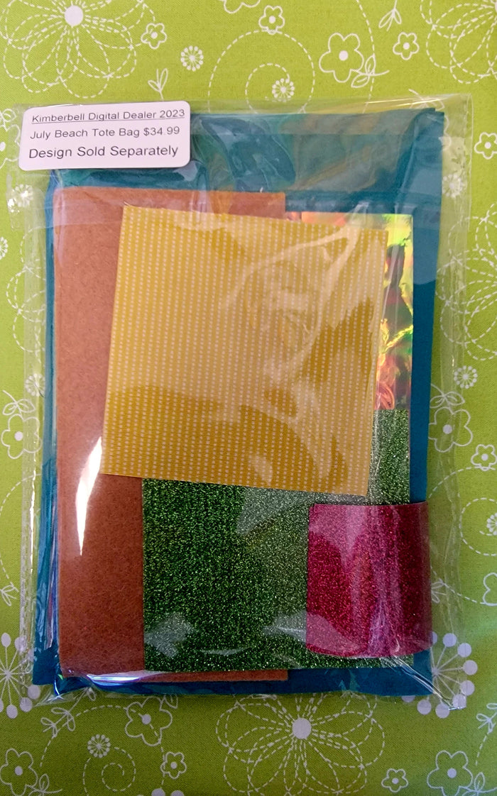 Kimberbell Digital Dealer 2023 July Beach Tote Design AND/OR Fabric Kit