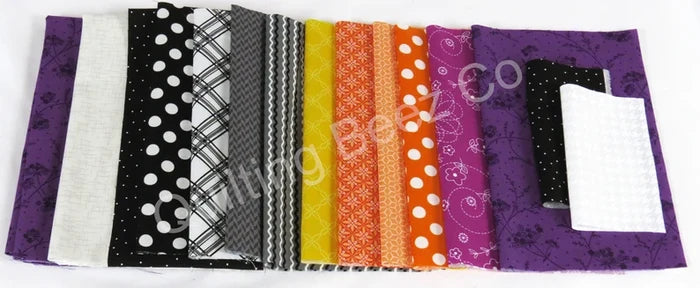 Kimberbell Twilight Boo-levard Fabric Kit CUT IN OUR STORE.  There are 3 Subs for fabrics that have been discontinued.