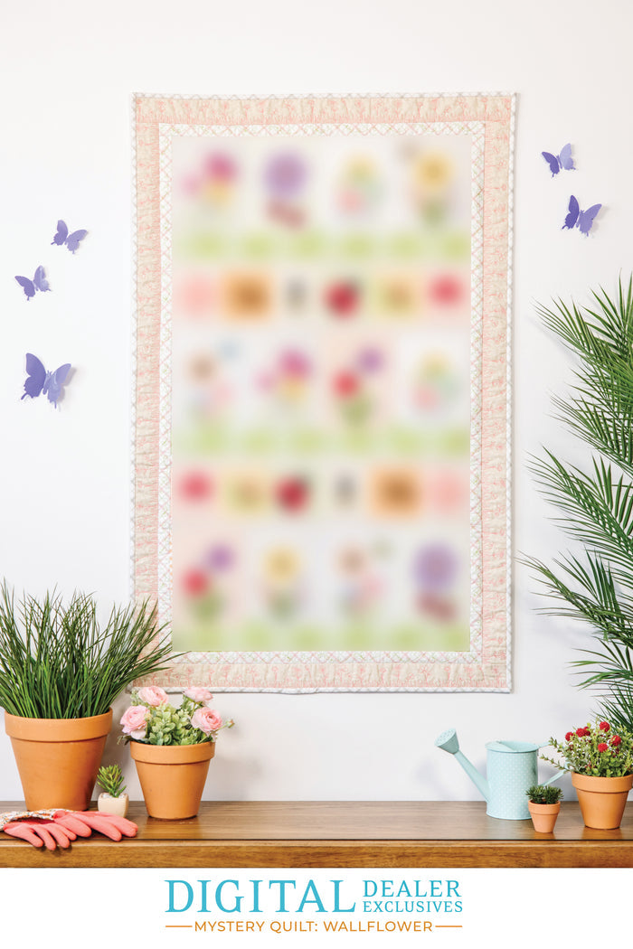 Kimberbell Wallflower Mystery Quilt FABRIC KIT for Digital Dealer 2025