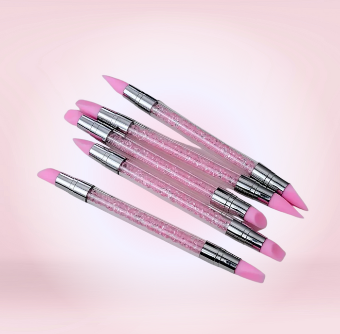 Kit de Pinceaux Roses en Silicone